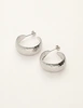 My Jewellery Earring hammered leo hoops MJ12051