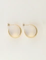 My Jewellery Earring hammered leo hoops MJ12051