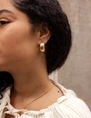 My Jewellery Earring hammered leo hoops MJ12051