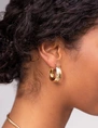 My Jewellery Earring hammered leo hoops MJ12051