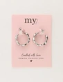 My Jewellery Earring heart hoops MJ11400