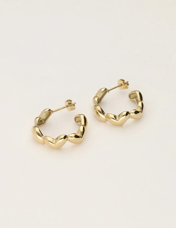 My Jewellery Earring heart hoops MJ11400