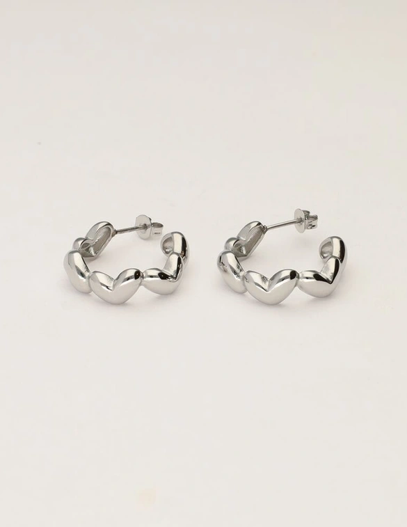 My Jewellery Earring heart hoops MJ11400