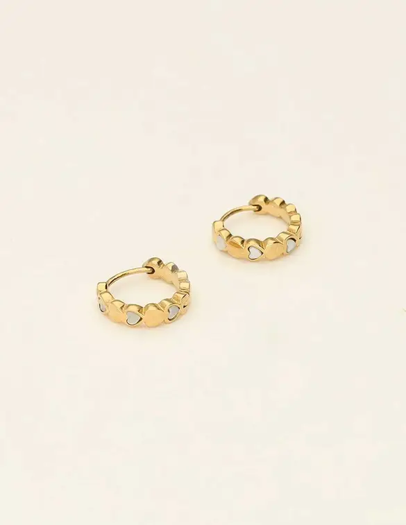 My Jewellery Earring hearts pearls MJ09210