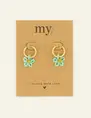 My Jewellery Earring hoop bead flower MJ08651