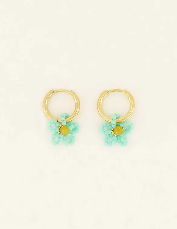 My Jewellery Earring hoop bead flower MJ08651