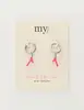 My Jewellery Earring hoop coral pink MJ09690