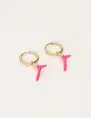 My Jewellery Earring hoop coral pink MJ09690