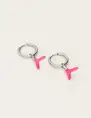 My Jewellery Earring hoop coral pink MJ09690