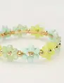 My Jewellery Earring hoop flowers green MJ10074