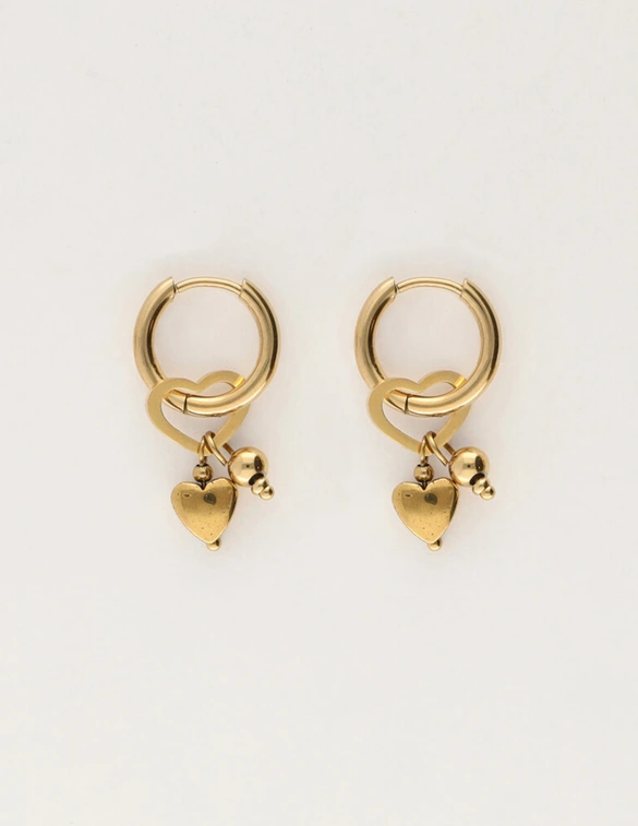 My Jewellery Earring hoop heart MJ12011