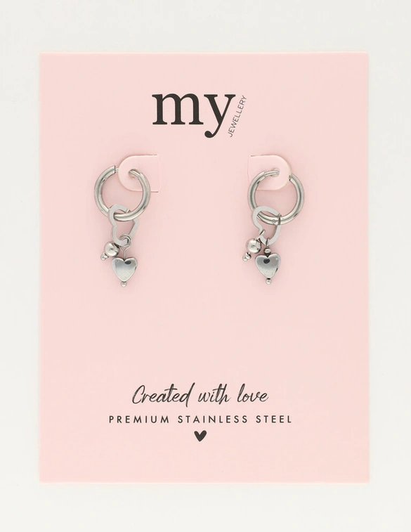 My Jewellery Earring hoop heart MJ12011