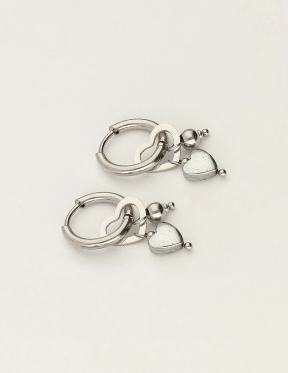 My Jewellery Earring hoop heart MJ12011