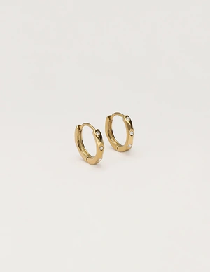My Jewellery Earring hoop mini cube stone MJ12058
