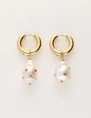 My Jewellery Earring hoop pearl strass MJ11052