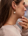 My Jewellery Earring hoop pearl studs MJ11051