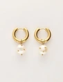My Jewellery Earring hoop pearl studs MJ11051