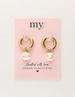 My Jewellery Earring hoop pearl studs MJ11051