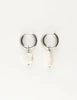 My Jewellery Earring hoop pearls 2 sizes MJ09710
