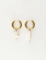 My Jewellery Earring hoop pearls 2 sizes MJ09710