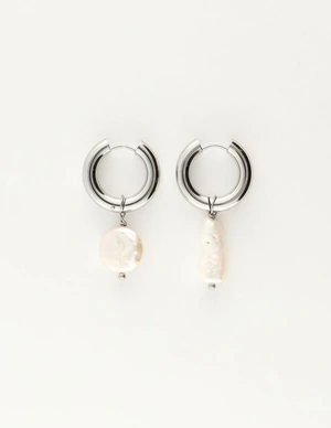 My Jewellery Earring hoop pearls 2 sizes MJ09710