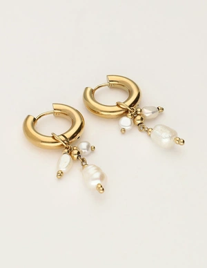 My Jewellery Earring hoop pearls MJ12007