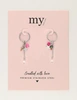 My Jewellery Earring hoop pink pearl MJ12010