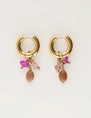 My Jewellery Earring hoop pink stones MJ12008