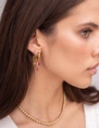 My Jewellery Earring hoop pink stones MJ12008