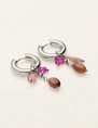 My Jewellery Earring hoop pink stones MJ12008