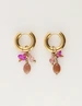 My Jewellery Earring hoop pink stones MJ12008