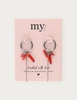 My Jewellery Earring hoop red MJ12741
