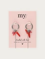 My Jewellery Earring hoop red MJ12741