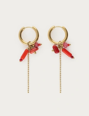 My Jewellery Earring hoop red MJ12741