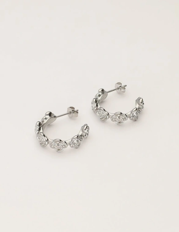 My Jewellery Earring hoop roses MJ11266