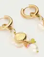 My Jewellery Earring hoop shell beads pearl MJ13167