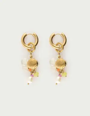 My Jewellery Earring hoop shell beads pearl MJ13167