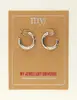 My Jewellery Earring hoop strass irregular MJ09483