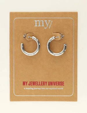 My Jewellery Earring hoop strass irregular MJ09483