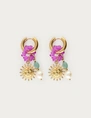 My Jewellery Earring hoop sun pearl pink MJ13169