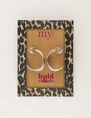 My Jewellery Earring hoop triple row MJ11092