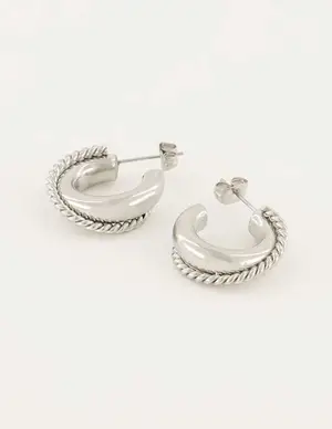 My Jewellery Earring Hoop Twisted MJ06837