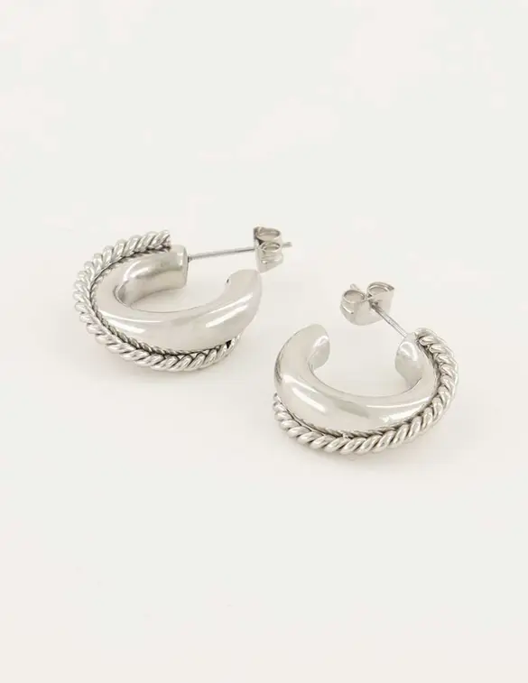 My Jewellery Earring Hoop Twisted MJ06837