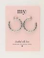 My Jewellery Earring Hoops Braids MJ12799
