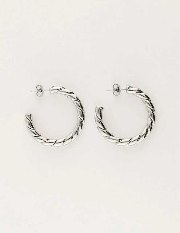 My Jewellery Earring Hoops Braids MJ12799