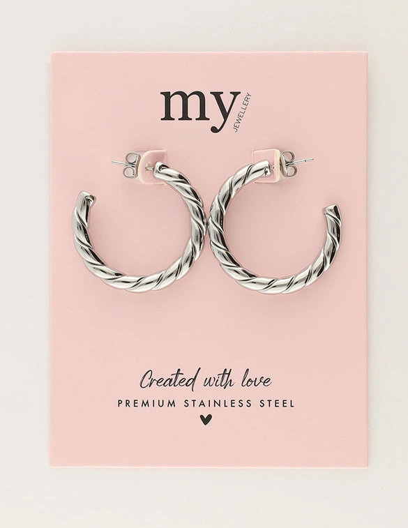 My Jewellery Earring Hoops Braids MJ12799