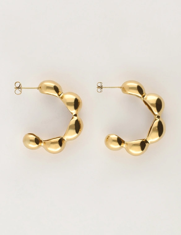My Jewellery Earring hoops bubble big MJ11252
