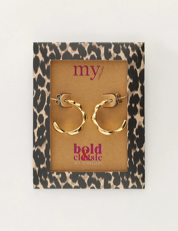My Jewellery Earring hoops bubble small MJ11253