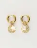 My Jewellery Earring hoops coin star MJ10484