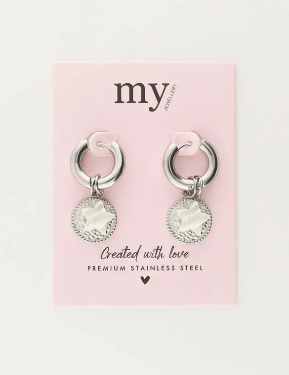 My Jewellery Earring hoops coin star MJ10484